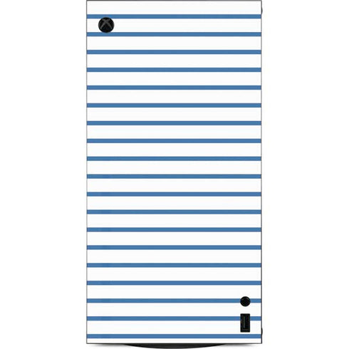 Blue and White Stripes XBox Series X Digital Edition Console Skin
